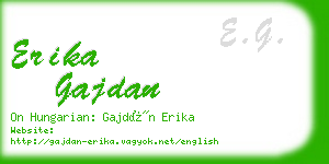 erika gajdan business card